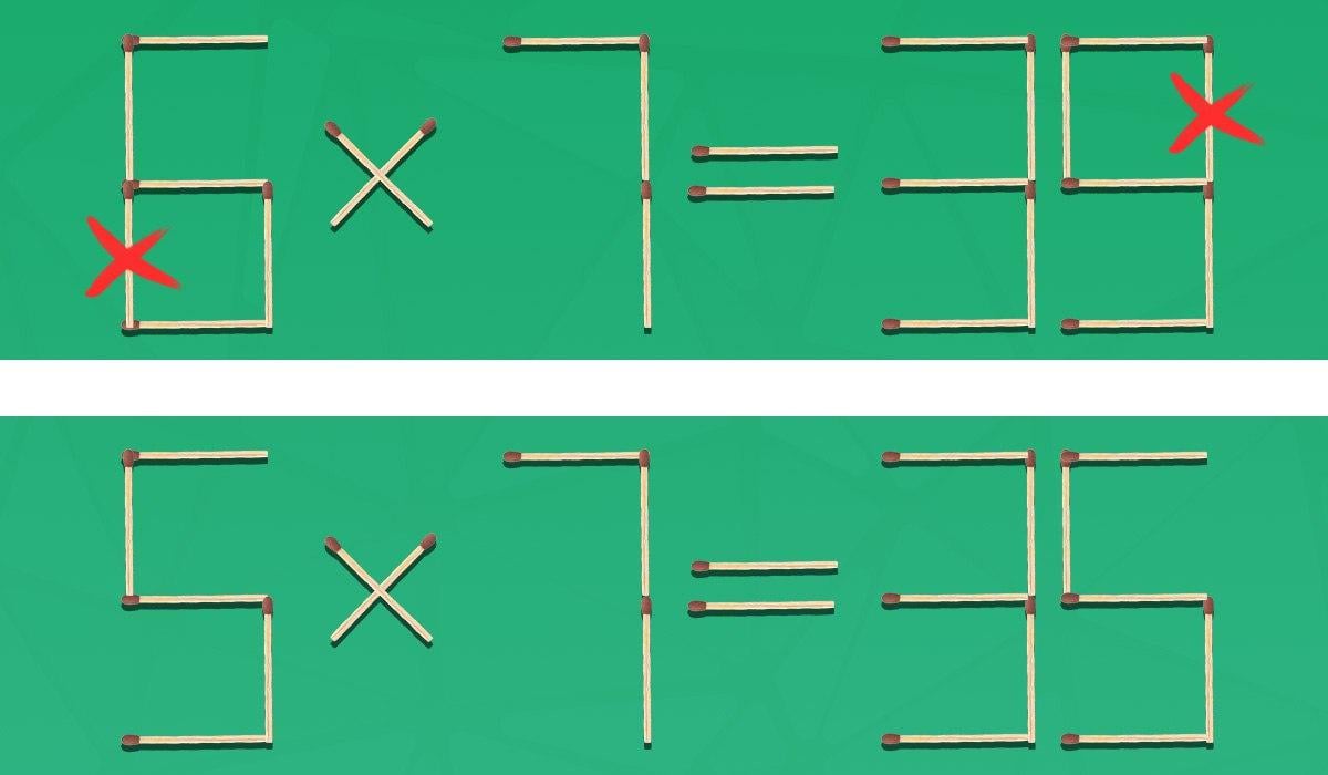 Du må fjerne 2 fyrstikker for å få likheten riktig: en rask IQ-test