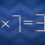 Du må kaste to fyrstikker for å få likheten til