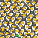 Et puslespill for megahjerner: bare noen få vil finne pingvinen