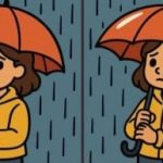 IQ-test: Finn 3 forskjeller i bildet med jenta under paraplyen